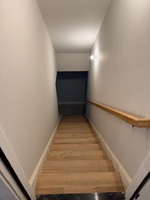 1713 Cagle Ct, Lawrenceville, GA 30045 - stairs with wood finished floors and baseboards