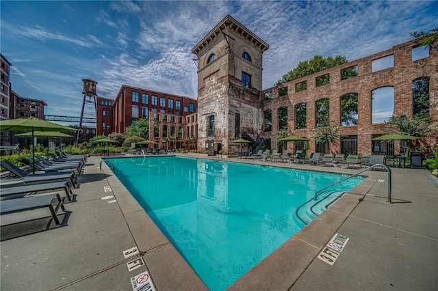 view of pool