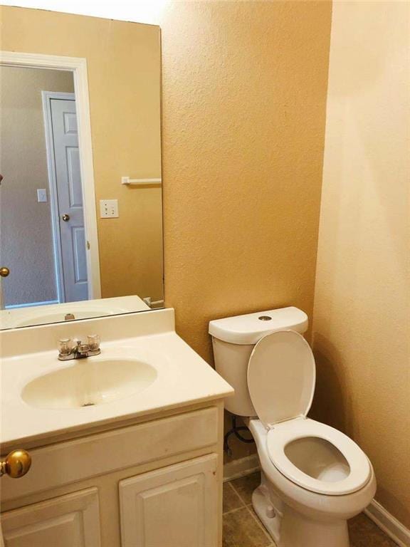 301 Brookview Dr, Riverdale, GA 30274 - half bath with vanity and tile patterned floors