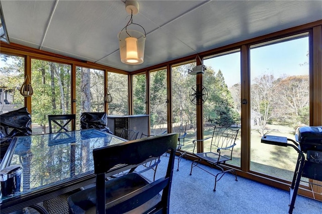 sunroom featuring a wealth of natural light