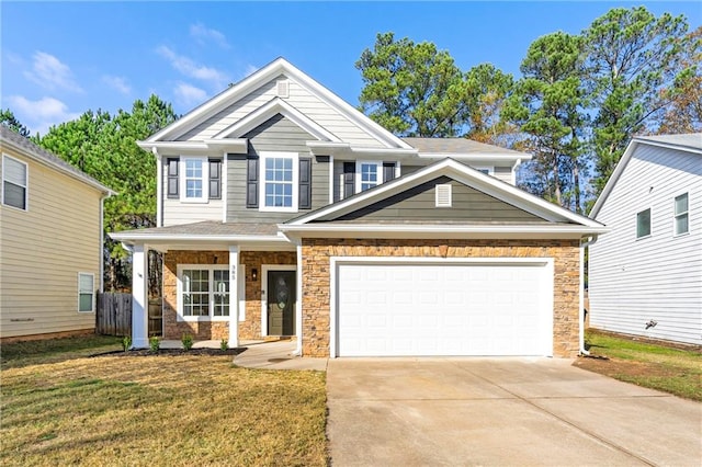 view of front of house with a front yard