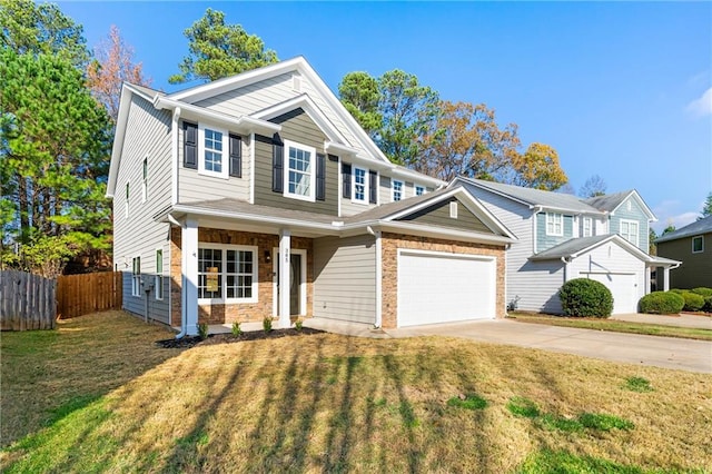 view of front of property featuring a front yard