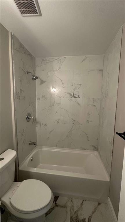 15 Harlan Rd, Atlanta, GA 30311 - full bathroom featuring marble finish flooring, toilet, and shower / tub combination