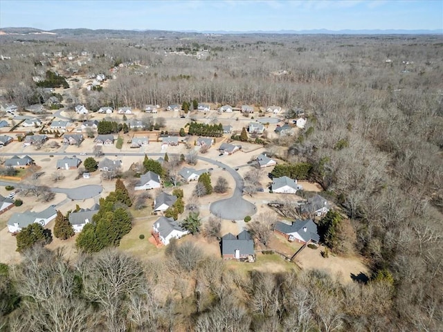 drone / aerial view with a residential view