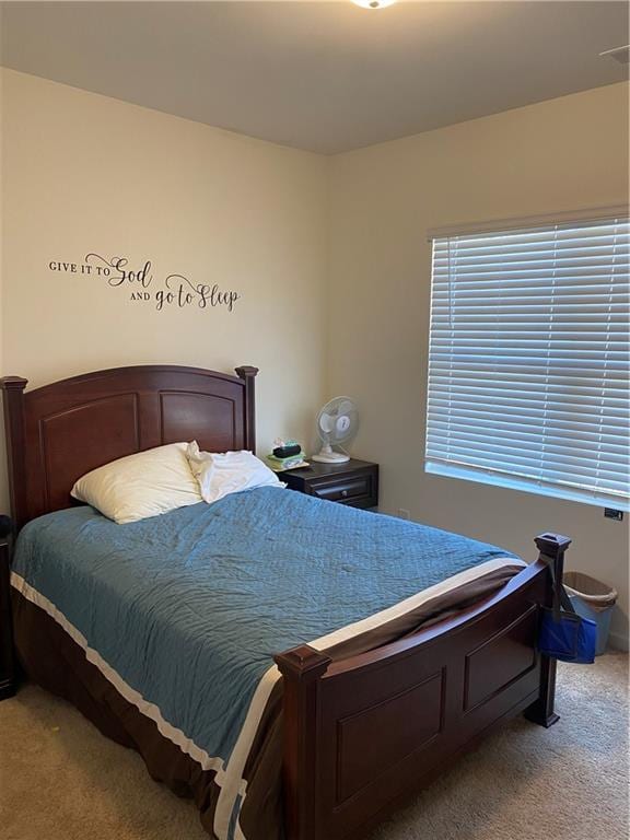 bedroom featuring carpet flooring