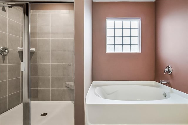 108 Wildflower Trce, Dallas, GA 30132 - bathroom with a stall shower and a bath
