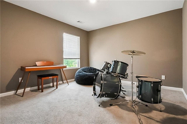 108 Wildflower Trce, Dallas, GA 30132 - miscellaneous room with baseboards, carpet floors, and an office area