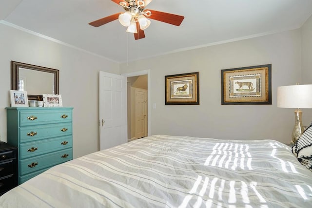 2195 Edison Ave NE, Atlanta, GA 30305 - bedroom with a ceiling fan and ornamental molding