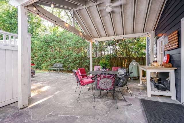 2195 Edison Ave NE, Atlanta, GA 30305 - view of patio with fence and outdoor dining space