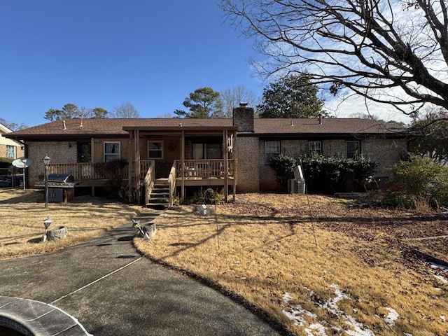 view of rear view of property