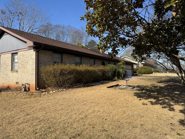 view of home's exterior with a garage