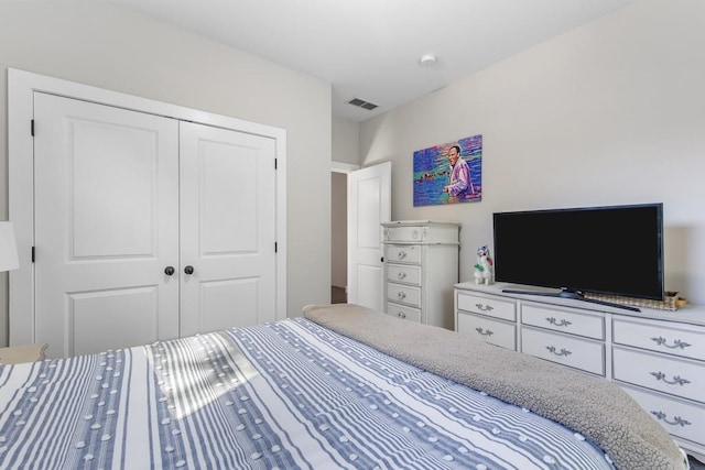 bedroom with a closet