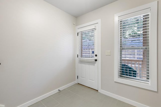 entryway featuring a wealth of natural light