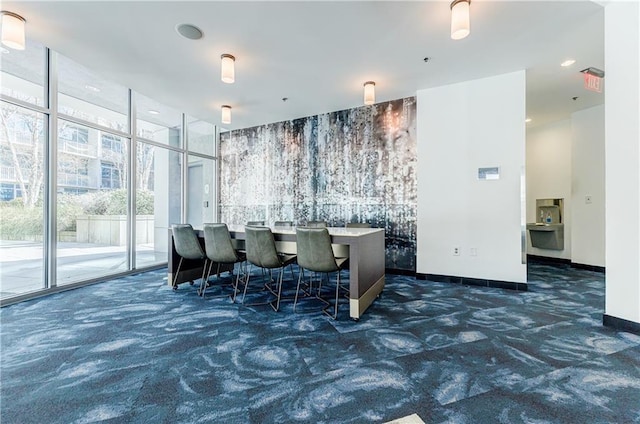 44 Peachtree Pl NE Unit 1929, Atlanta, GA 30309 - community lobby with expansive windows