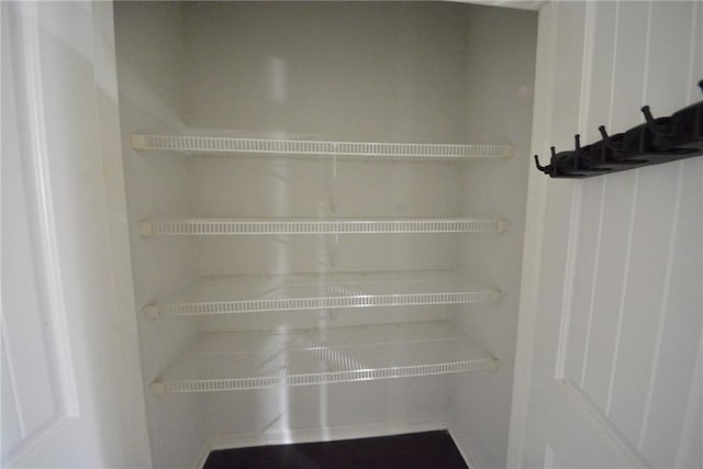view of storage area