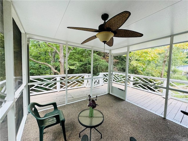 2606 Ramblewood Ct, Acworth, GA 30102 - sunroom / solarium featuring a wealth of natural light and ceiling fan