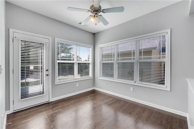 903 Duncan Ter, Canton, GA 30115 - unfurnished room with wood finished floors and ceiling fan