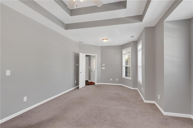 903 Duncan Ter, Canton, GA 30115 - carpeted empty room with a ceiling fan and a raised ceiling