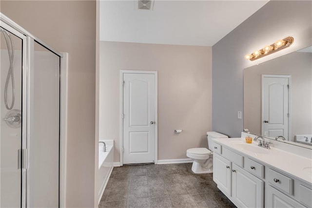 903 Duncan Ter, Canton, GA 30115 - bathroom featuring vanity, a garden tub, and a stall shower