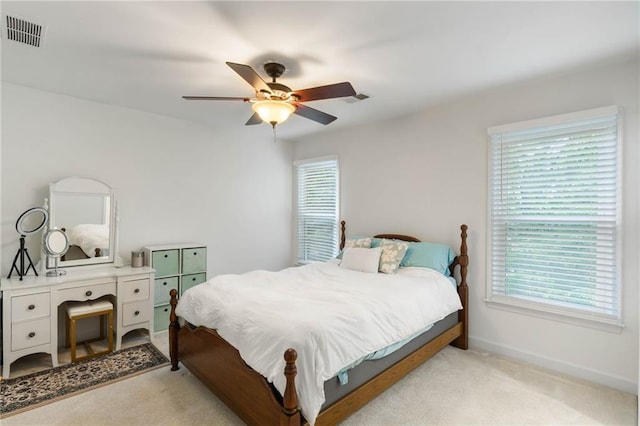 790 Thornberry Dr, Alpharetta, GA 30022 - bedroom with light colored carpet, baseboards, and ceiling fan