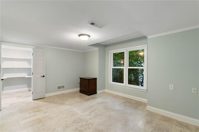 790 Thornberry Dr, Alpharetta, GA 30022 - empty room featuring crown molding, baseboards, and light tile patterned flooring
