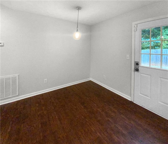 interior space featuring hardwood / wood-style floors