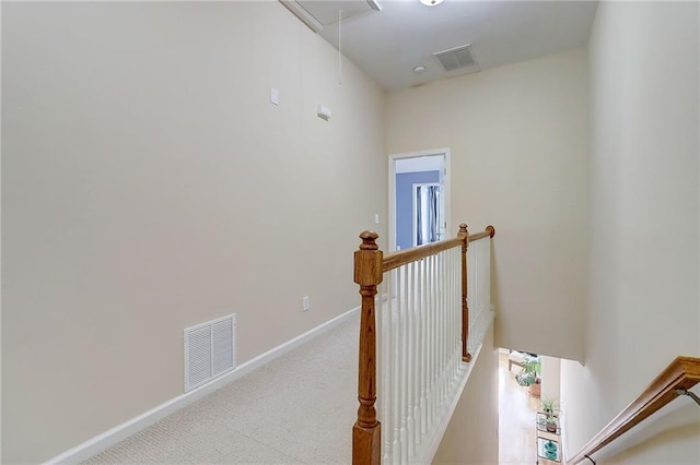 1160 Newpark View Pl Unit 8, Mableton, GA 30126 - corridor with an upstairs landing, attic access, and carpet