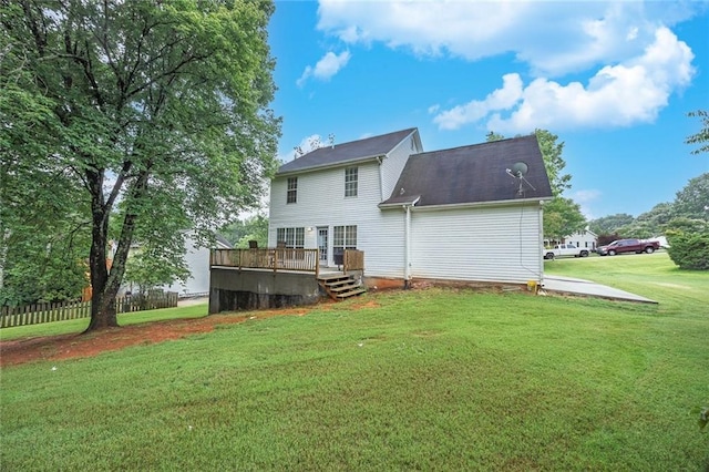 5407 Palmetto Ct, Flowery Branch, GA 30542 - rear view of property featuring a deck