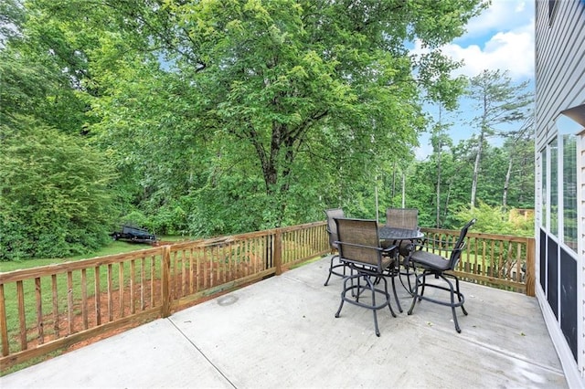 5407 Palmetto Ct, Flowery Branch, GA 30542 - view of patio featuring outdoor dining space