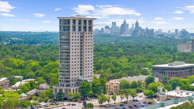 2881 Peachtree Rd NE Unit 1102, Atlanta, GA 30305 - drone / aerial view of a skyline view and a forest