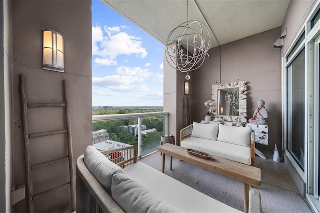 2881 Peachtree Rd NE Unit 1102, Atlanta, GA 30305 - balcony with an outdoor hangout area
