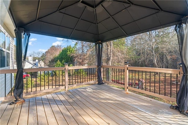 view of wooden terrace