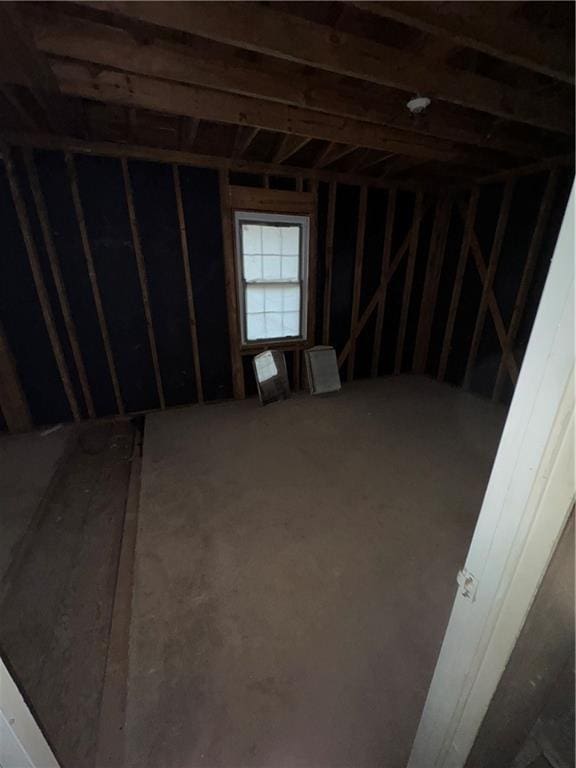 view of attic