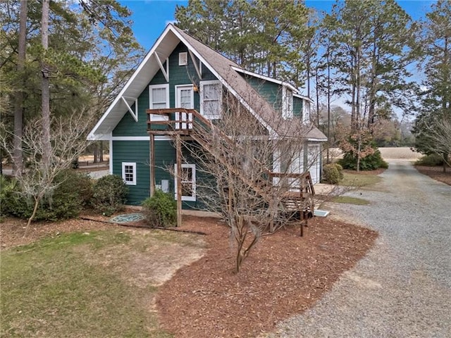 12 Rosalyn Rd, Georgetown, GA 39854 - view of front of house with gravel driveway
