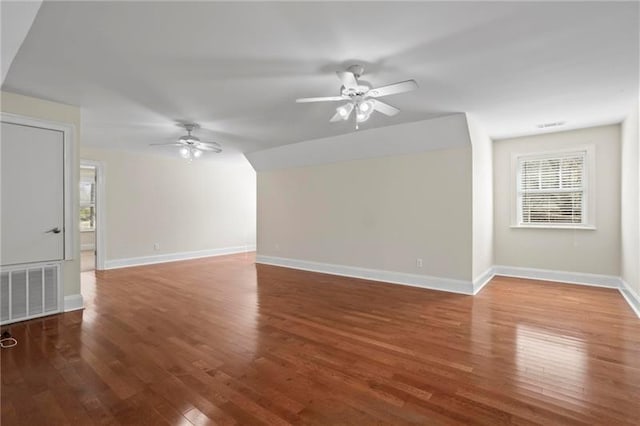 12 Rosalyn Rd, Georgetown, GA 39854 - unfurnished living room featuring a ceiling fan, wood finished floors, and healthy amount of natural light