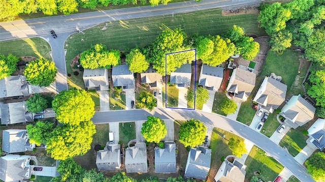 335 Pintail Ct, Suwanee, GA 30024 - aerial perspective of suburban area featuring property parcel outlined