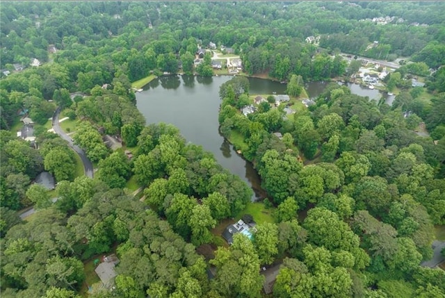 5219 Legendary Ln, Acworth, GA 30102 - aerial view of property's location with a large body of water and a forest