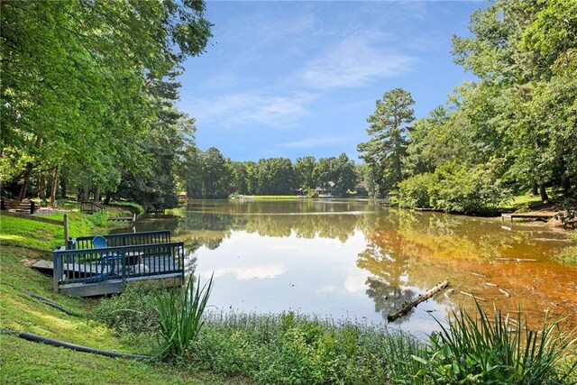 5219 Legendary Ln, Acworth, GA 30102 - water view featuring a forest