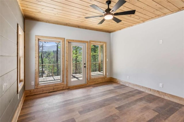 78 Pocola Ct, Ellijay, GA 30536 - empty room featuring wood ceiling, wood finished floors, and a healthy amount of sunlight