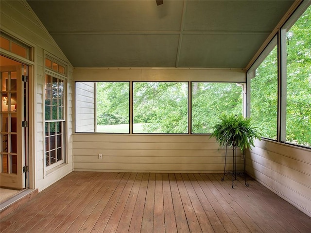 3580 Treeline Pass NE, Roswell, GA 30075 - unfurnished sunroom with vaulted ceiling and healthy amount of natural light