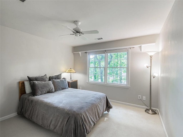 3580 Treeline Pass NE, Roswell, GA 30075 - bedroom featuring light colored carpet and ceiling fan