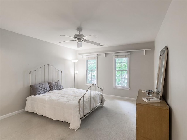 3580 Treeline Pass NE, Roswell, GA 30075 - bedroom featuring light colored carpet and ceiling fan