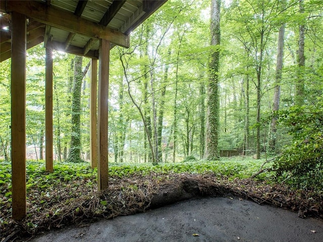 3580 Treeline Pass NE, Roswell, GA 30075 - view of yard featuring a forest view