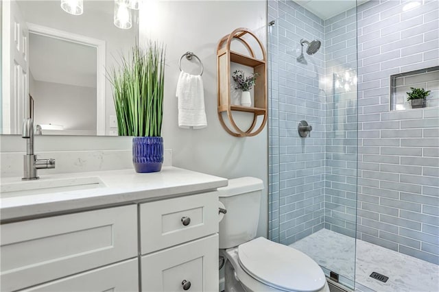 437 Valley Brook Dr NE, Atlanta, GA 30342 - bathroom featuring vanity and tiled shower