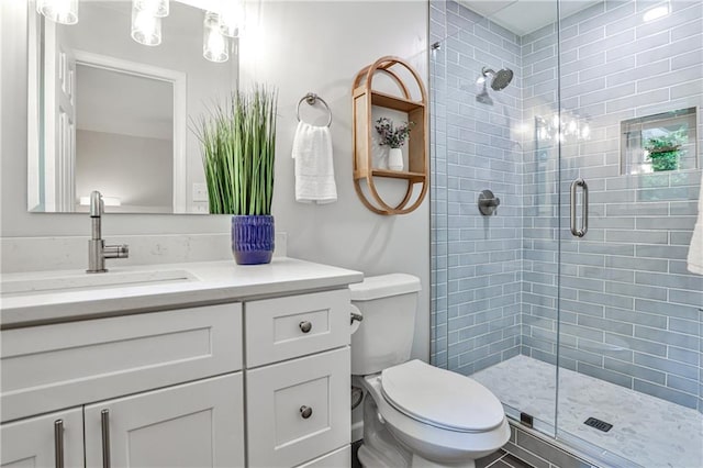 437 Valley Brook Dr NE, Atlanta, GA 30342 - full bathroom with vanity and a stall shower