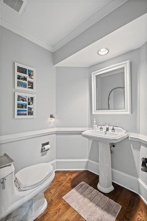 3648 Sope Creek Farm SE, Marietta, GA 30067 - bathroom featuring ornamental molding and wood finished floors