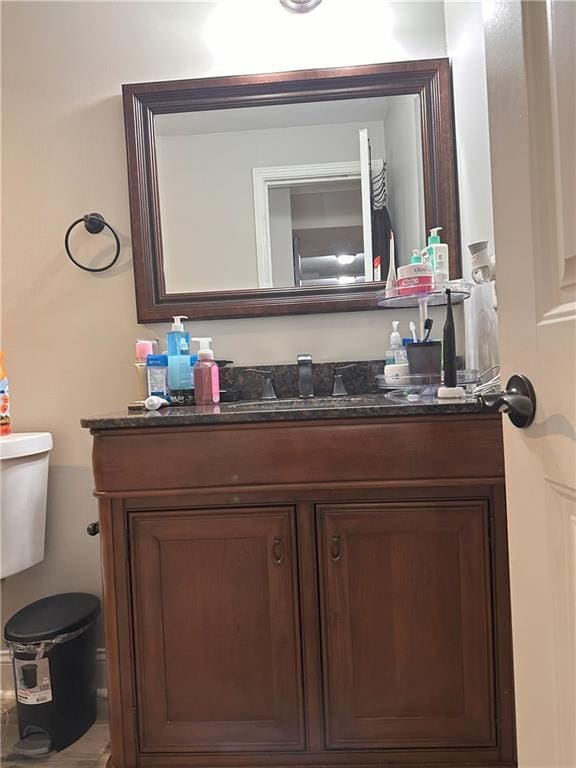 1055 Worthington Hills Dr, Roswell, GA 30076 - half bath with vanity and toilet