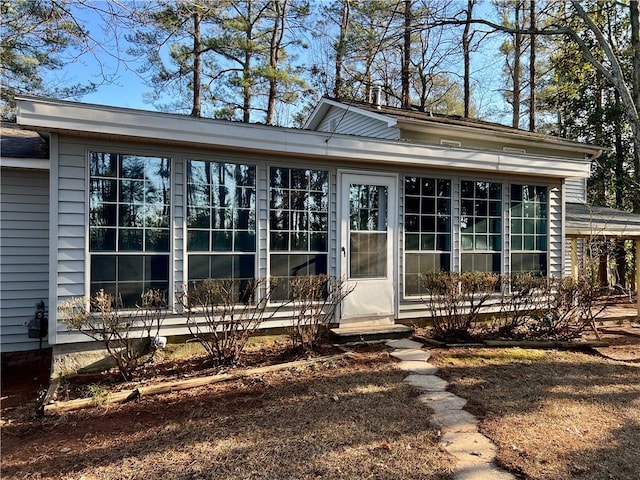 view of back of property