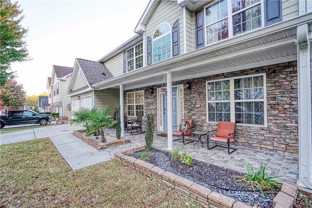 view of front of home featuring a porch