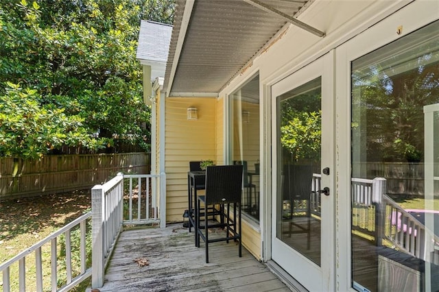 161 N Barton St, Norcross, GA 30071 - deck featuring french doors